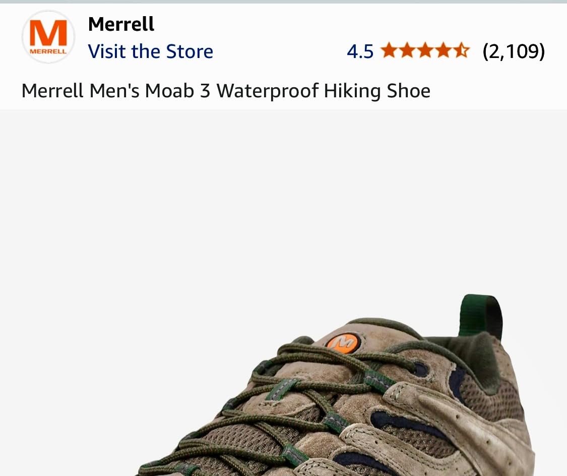 Real-world hiking conditions test of Merrell Moab 3 showing performance on natural trail surfaces