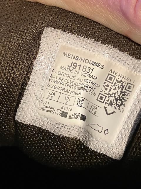 Side profile of Merrell Adventure Lace showing ankle support and overall hiking shoe silhouette