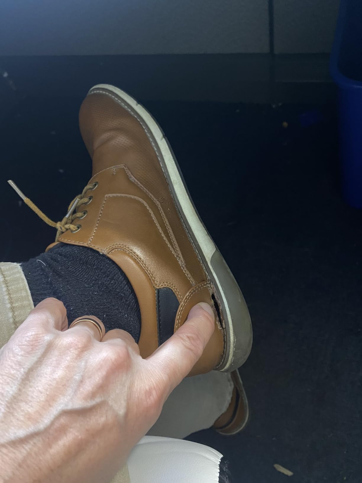 Sole separation issue on Bruno Marc Oxford showing durability concern after months of use