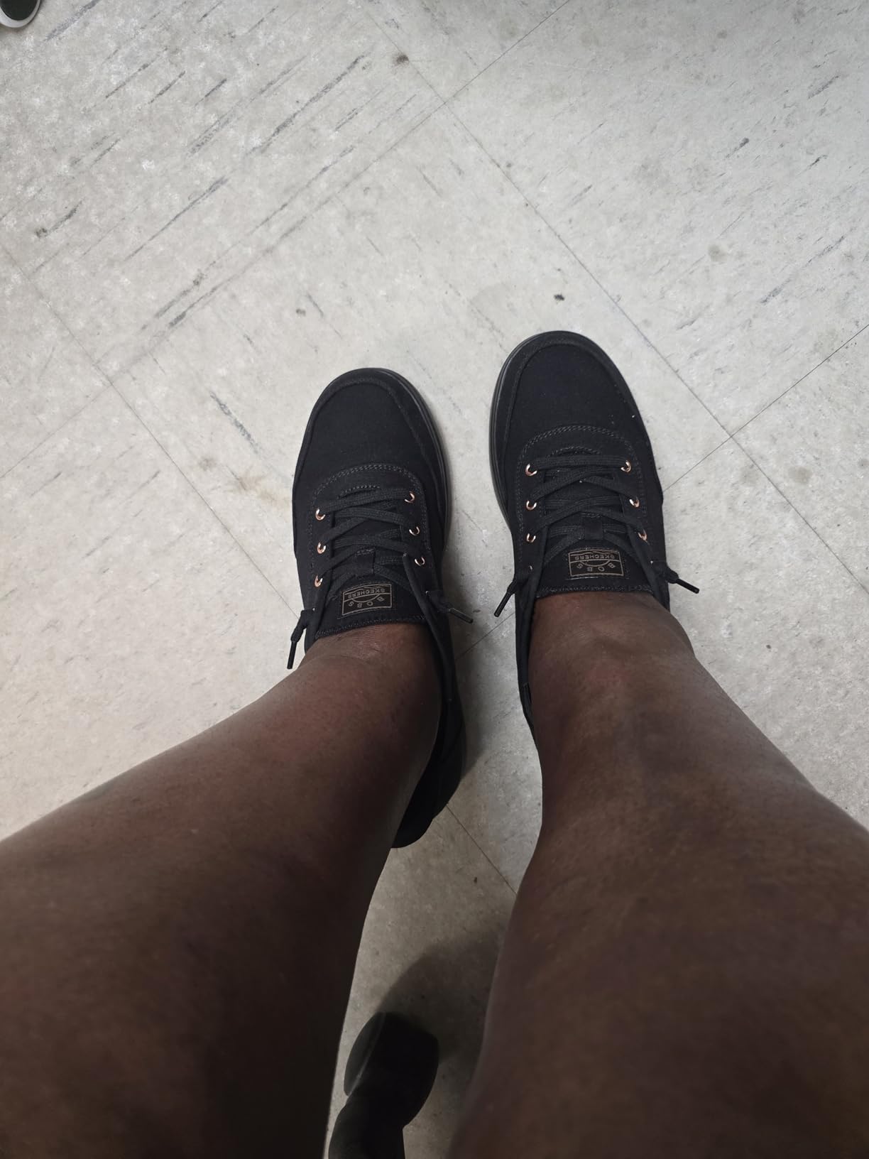 Skechers Skip Cute sneakers showing wear patterns and daily use condition after testing