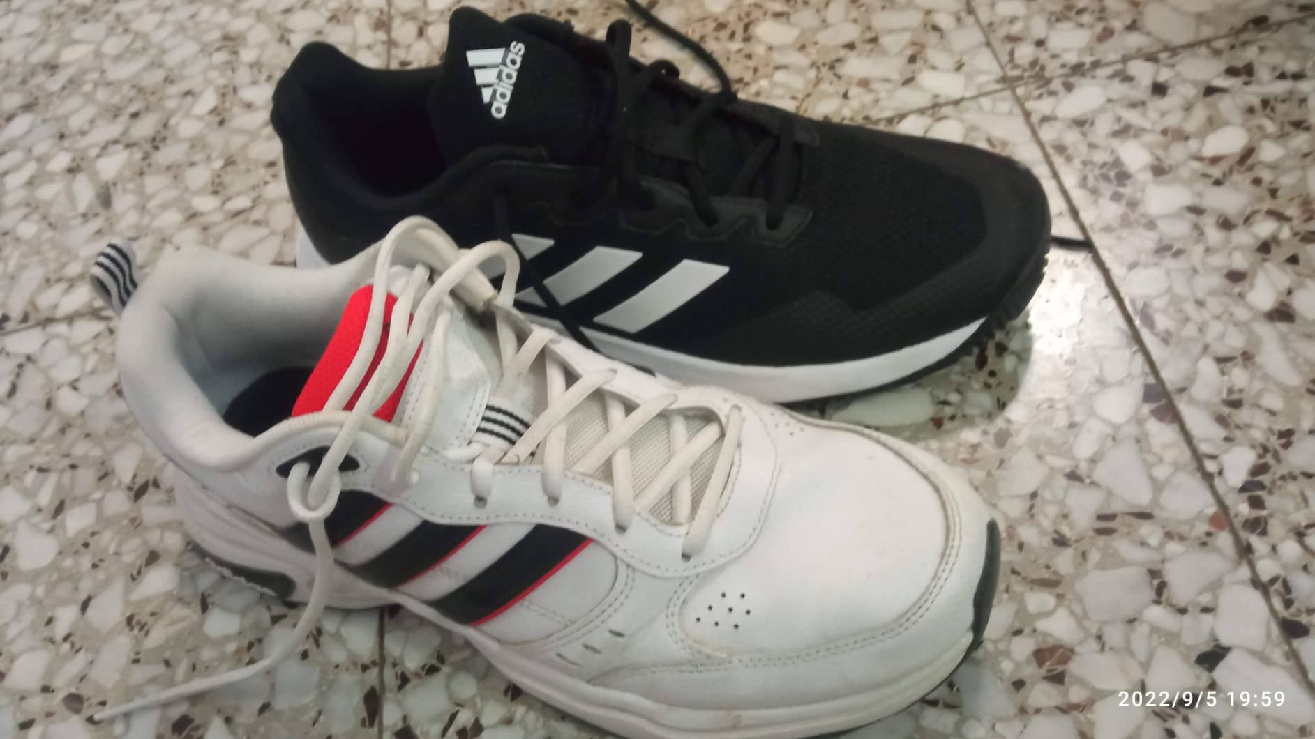 Adidas Gamecourt M tennis shoes in action on tennis court showing real-world court performance