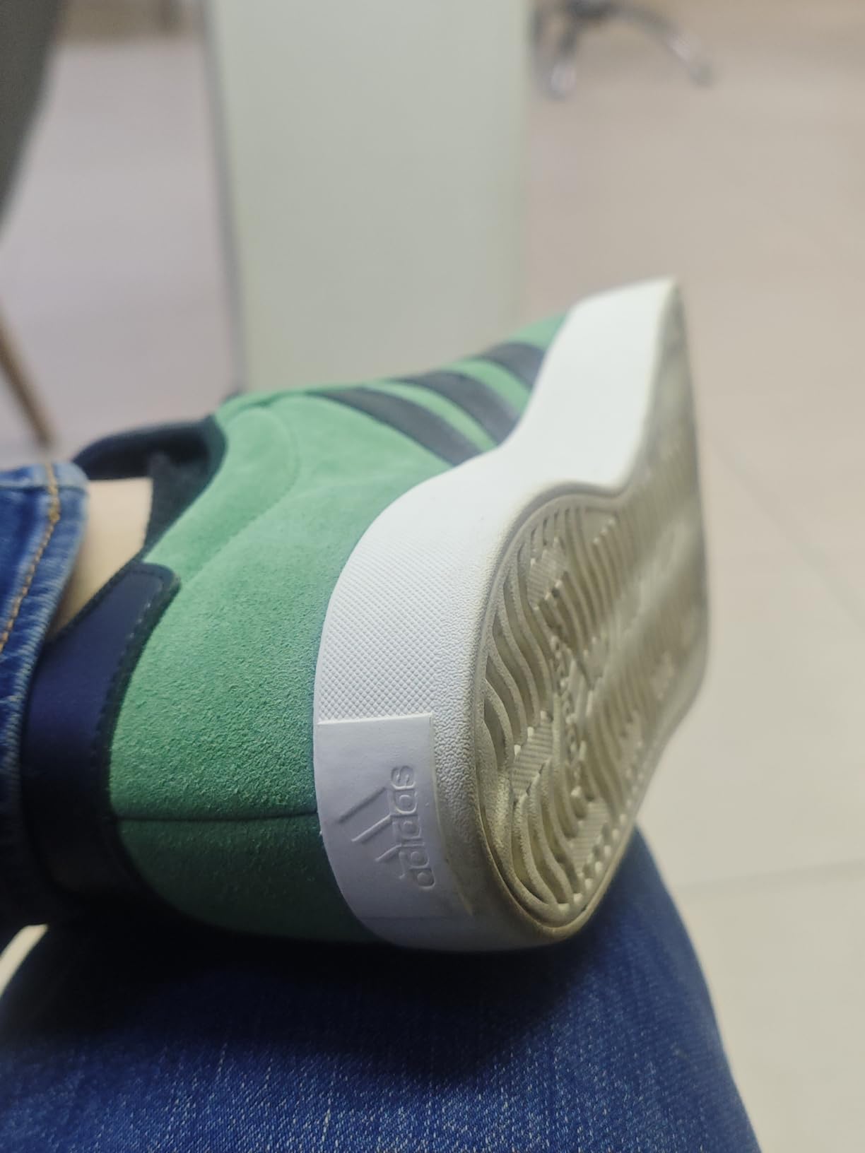 Marketing claims vs reality comparison showing adidas VL Court 3.0 features and construction
