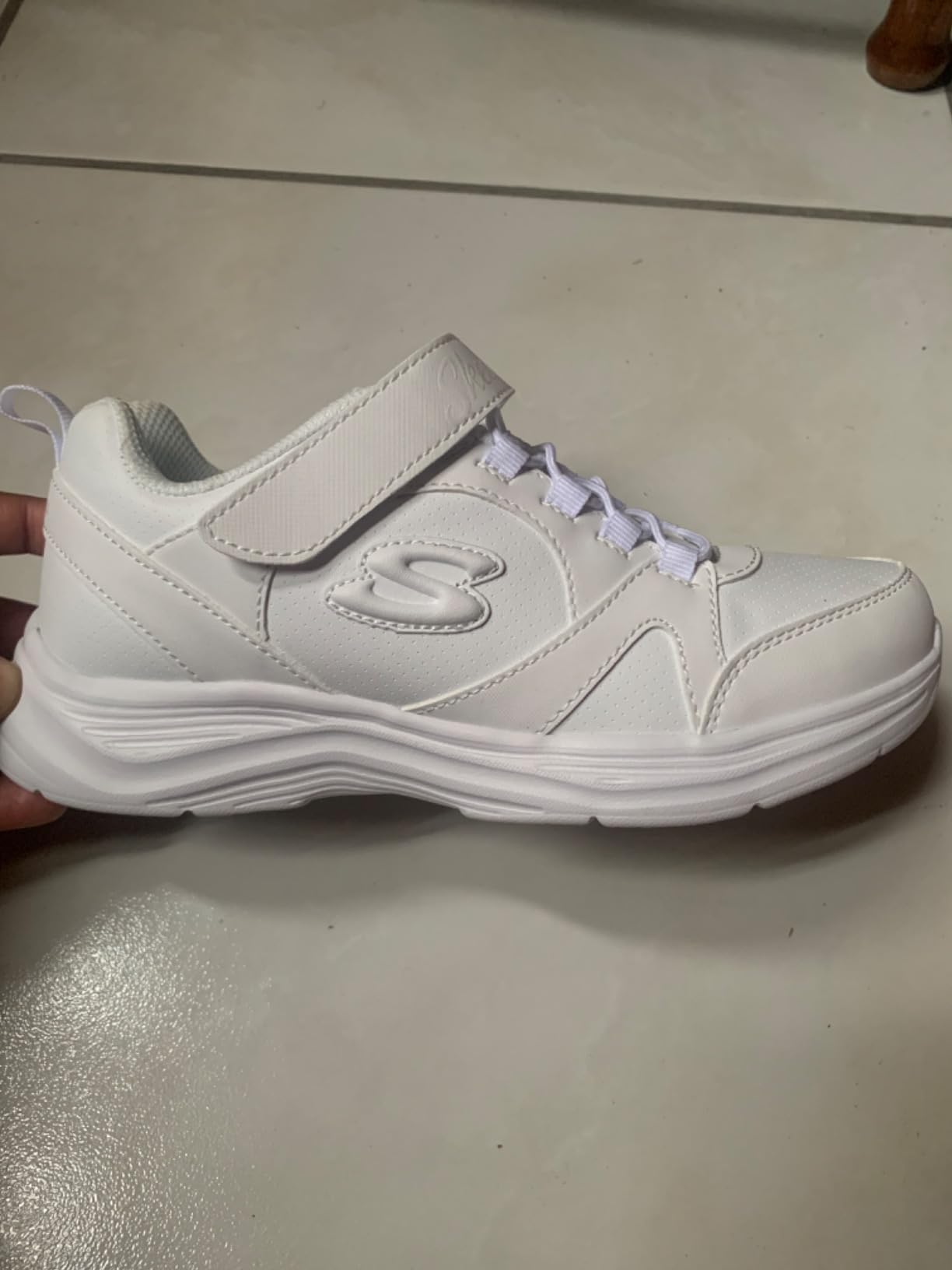 Skechers Girls Glimmer Kicks practical everyday wear demonstration showing real-world school use