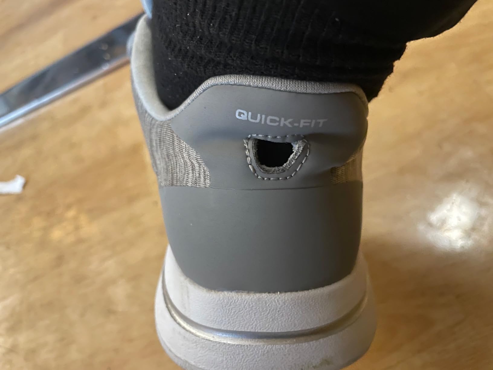 Back view of Skechers Go Walk 5-True showing heel construction and support