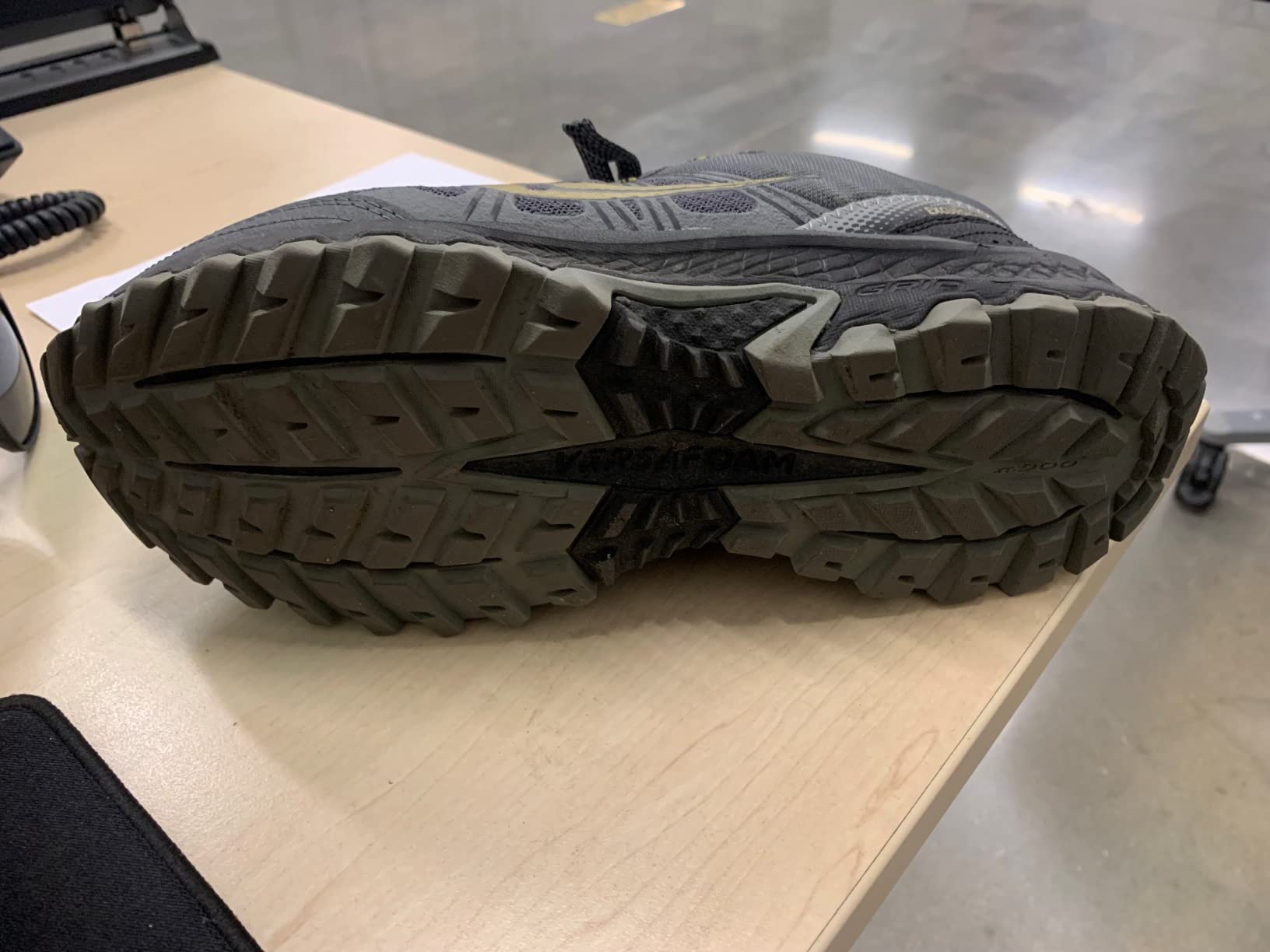 Saucony TR14 outsole and mesh upper close-up from user review