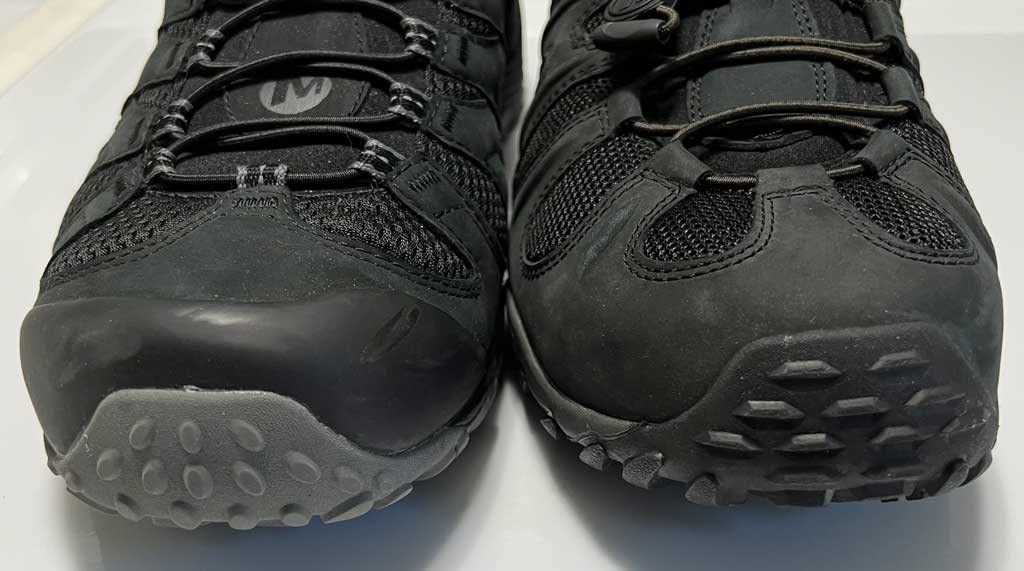 Close-up of elastic lacing system showing cord lock mechanism and adjustment system