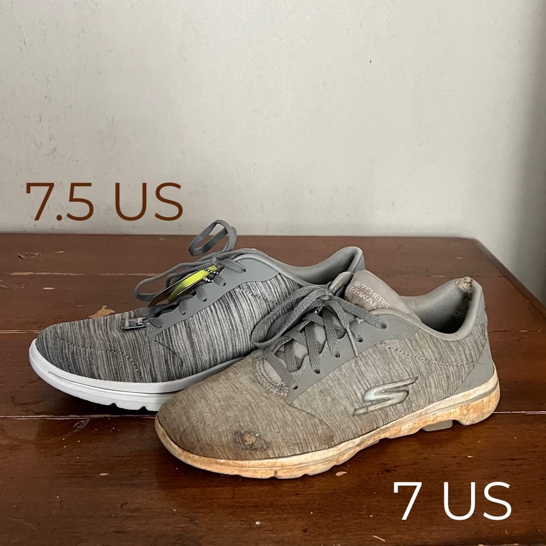 Close-up of Skechers Go Walk 5-True showing Ultra GO midsole and cushioning technology