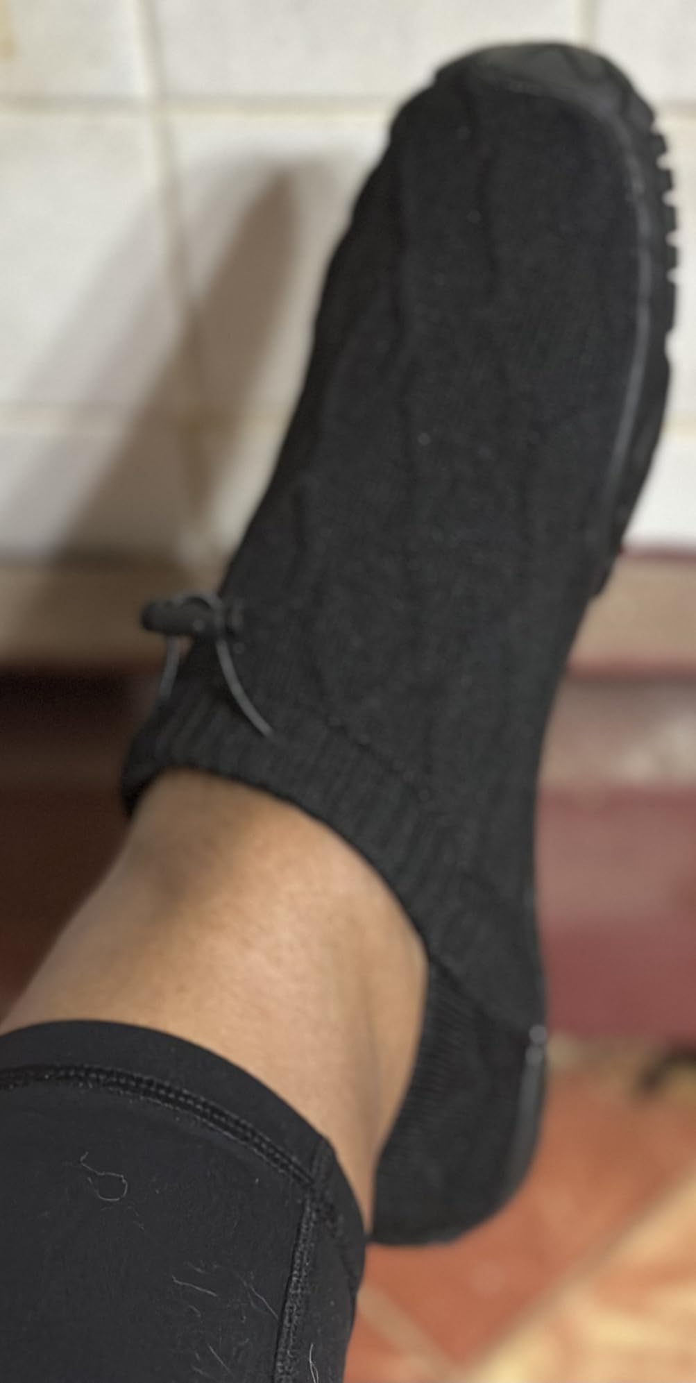 WateLves shoes worn in real-world setting demonstrating practical everyday use and versatility