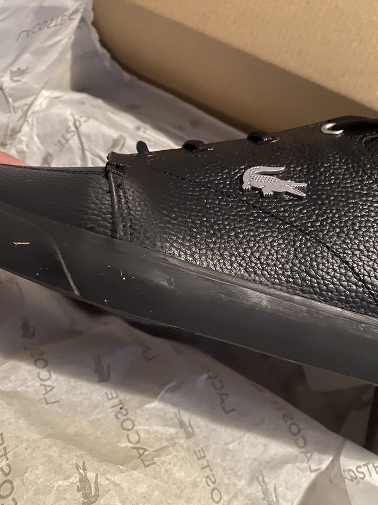 Lacoste Men's Bayliss sneaker worn in real-world setting showing how they look with casual wear