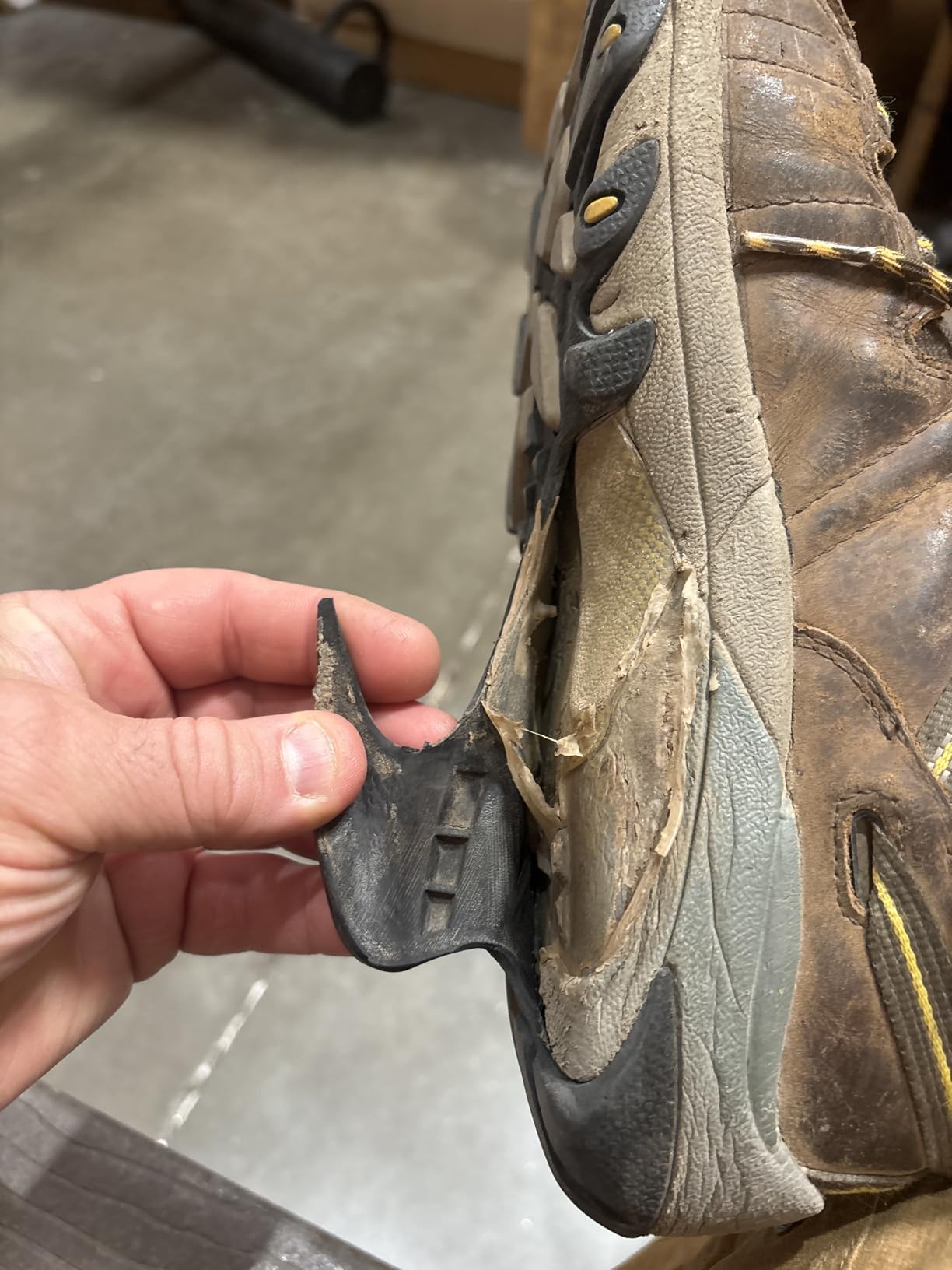 Close-up view of KEEN Targhee II showing nubuck leather construction and lacing system