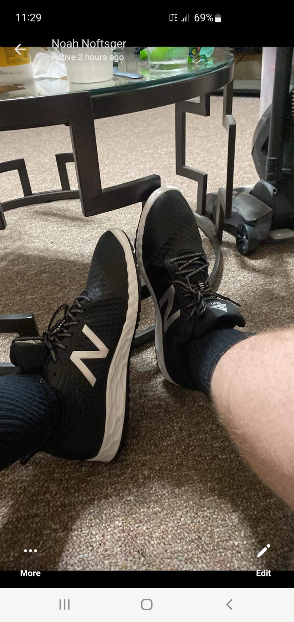 New Balance 806 tennis shoe final product shot showing overall design