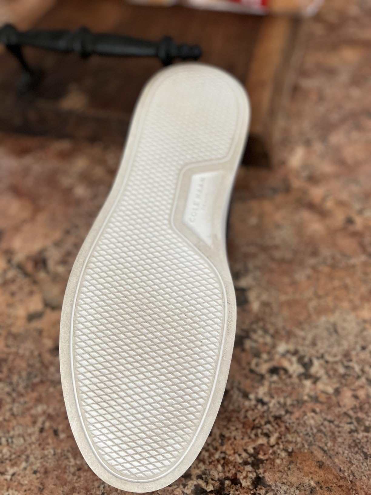 Cole Haan GrandPro Rally canvas upper construction showing clean white material and lacing system