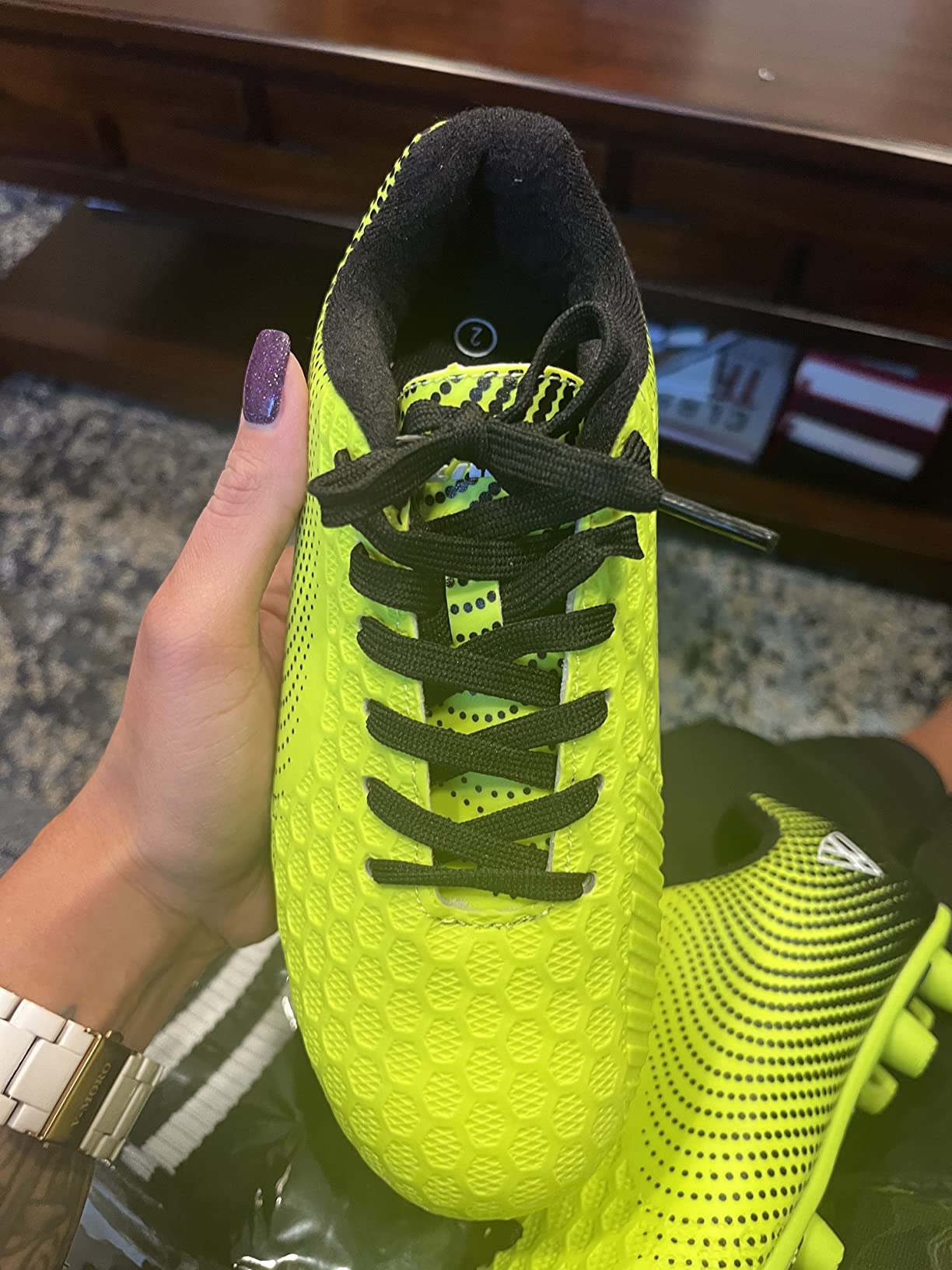 New Vizari Stealth cleats in packaging showing quality and construction details