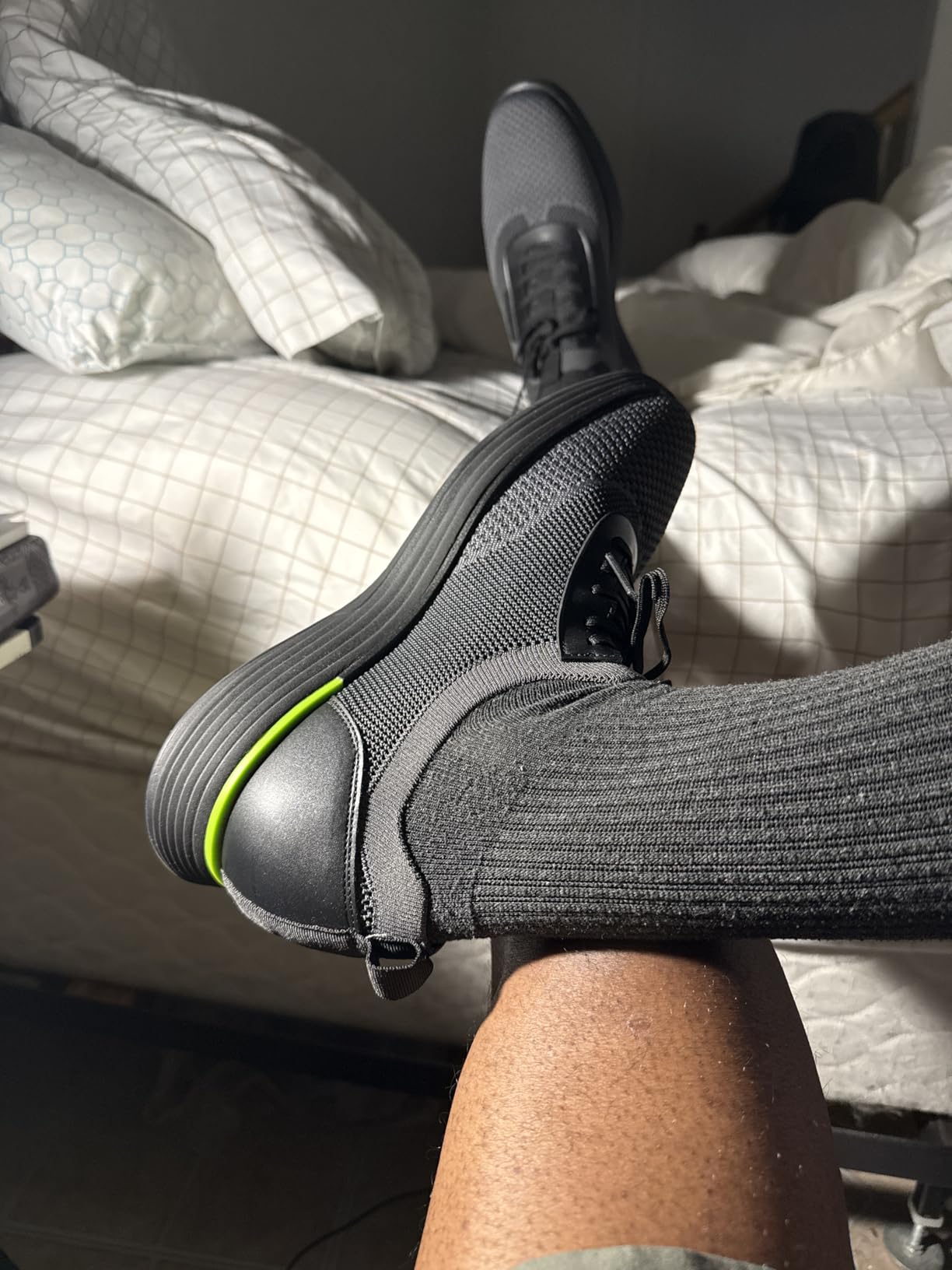Bruno Marc MaxFlex construction details showing mesh lining and padding