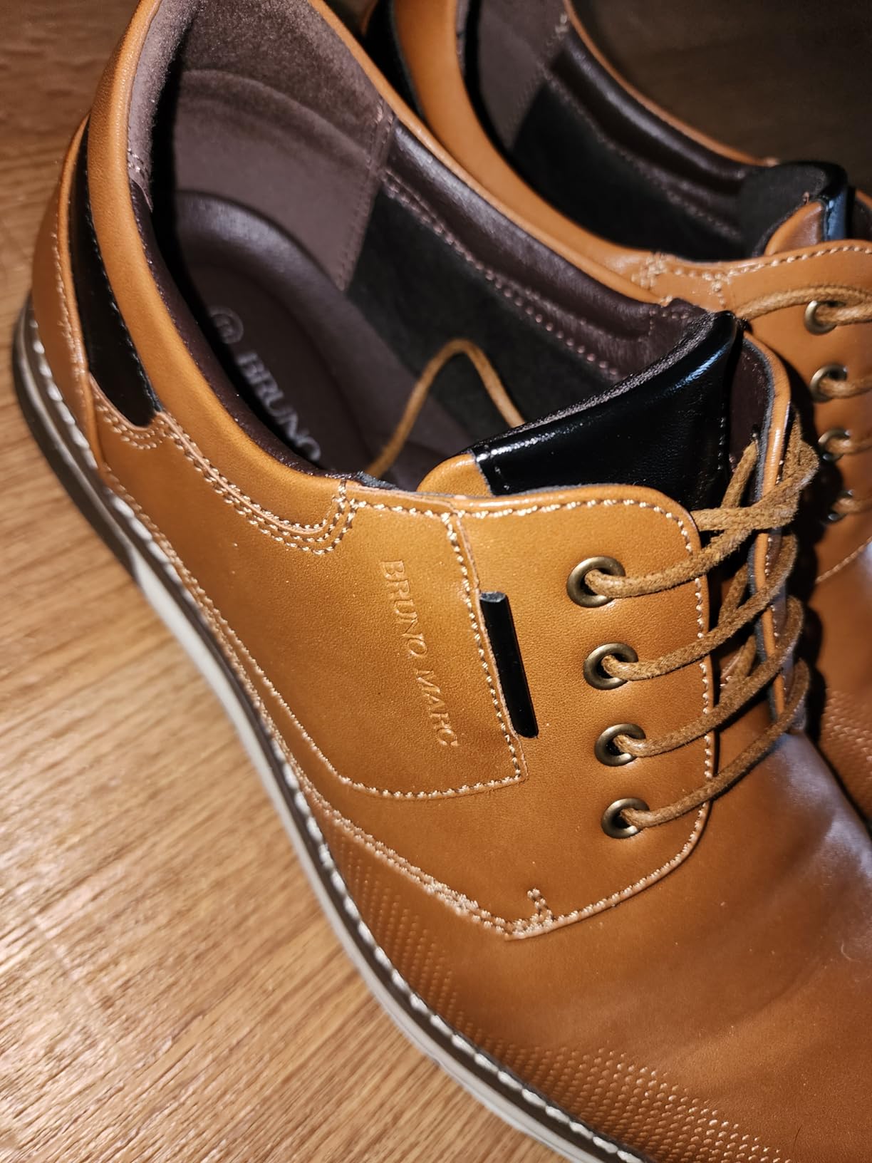 Bruno Marc Oxfords worn in office setting showing professional appearance with business casual attire