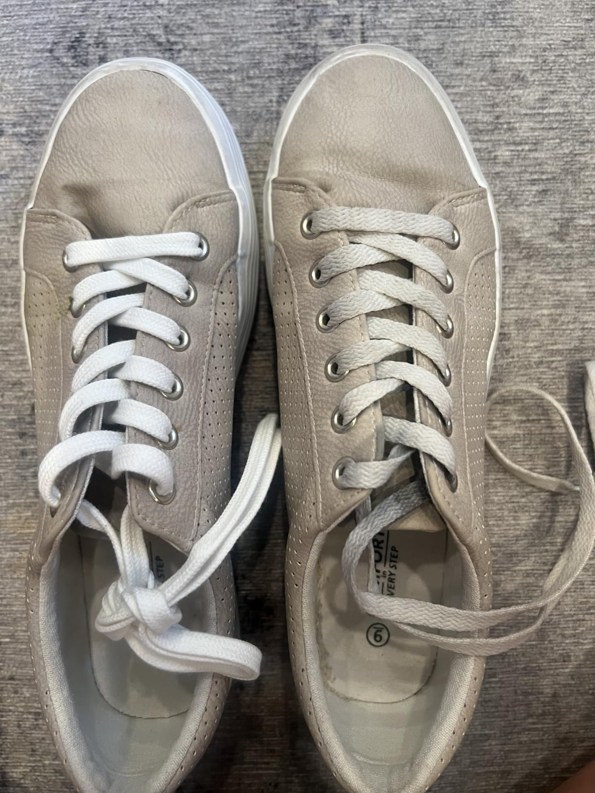 Close-up view of Handshop cotton shoelaces showing soft texture and quality materials