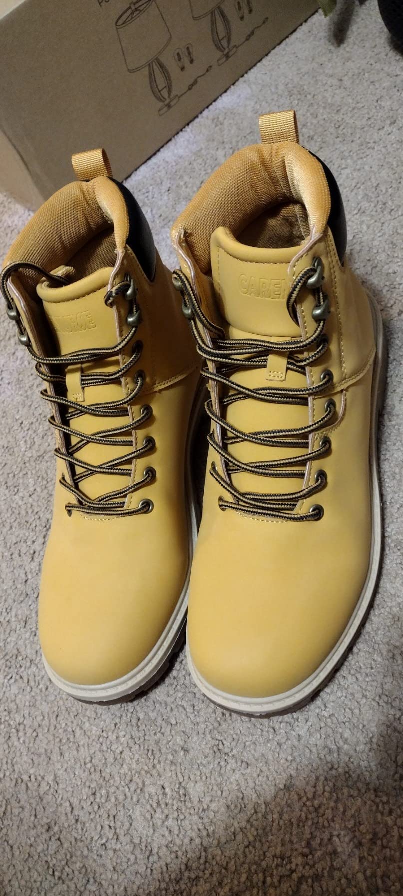 Final assessment CARENURSE hiking boots showing overall design and construction quality