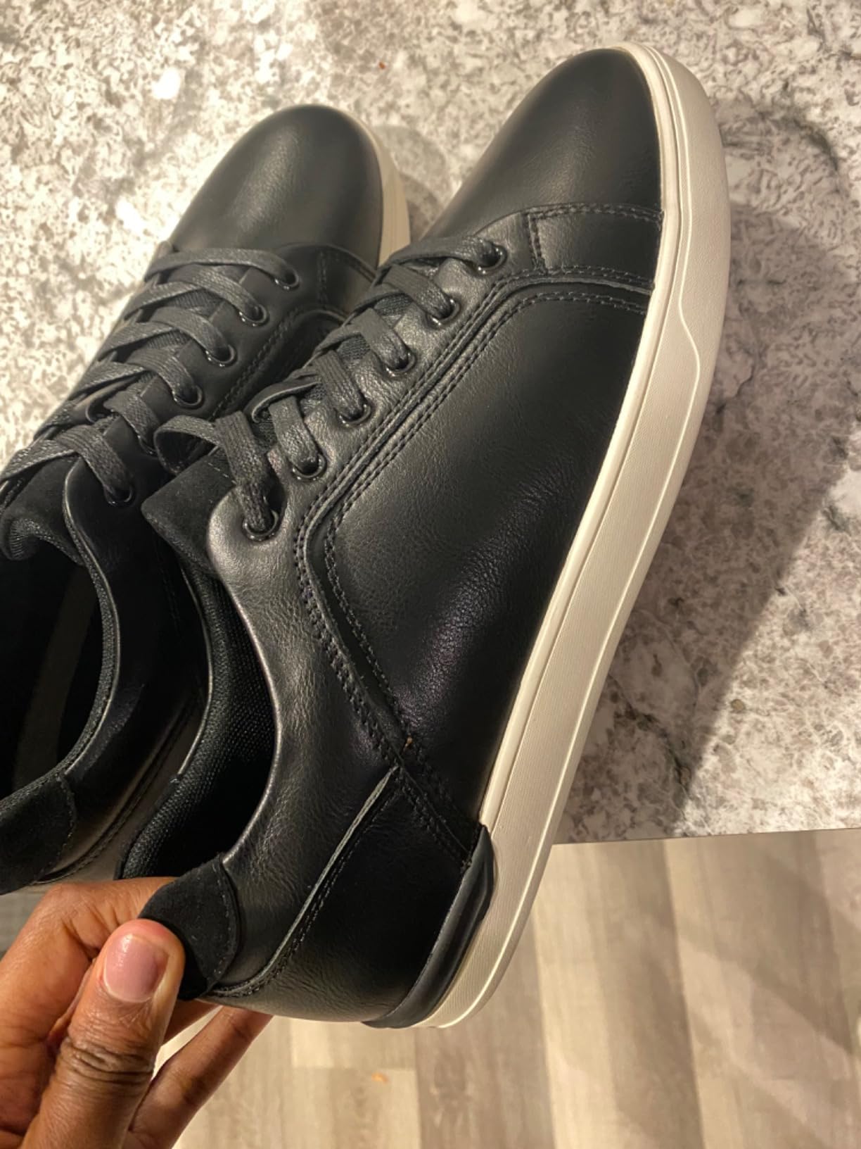 Bruno Marc sneakers showing flexible sole design and comfort features