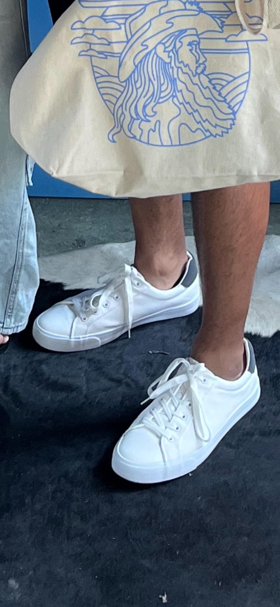 FRACORA canvas sneakers worn with casual outfit showing real-world styling and fit