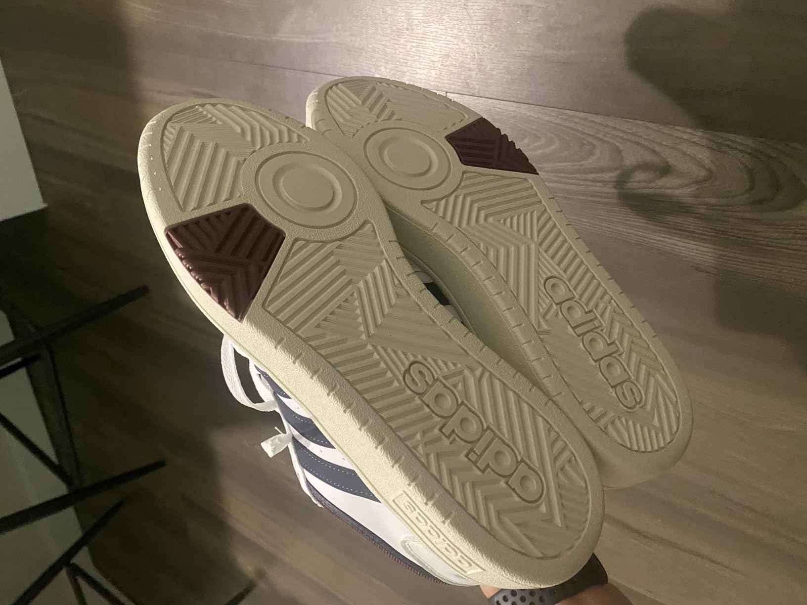 Final assessment photo of Adidas Hoops 3.0 basketball shoes showing overall design and styling versatility