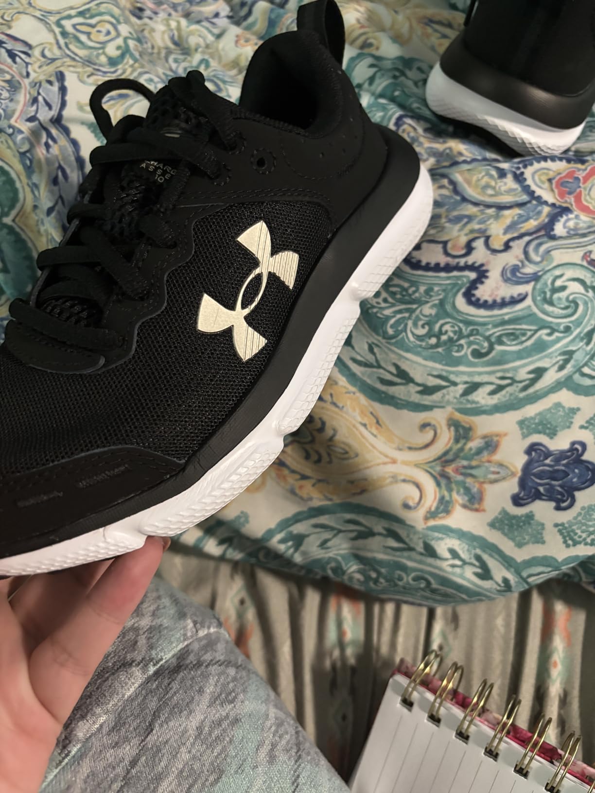 Under Armour Assert 10 outsole showing wear pattern after months of use
