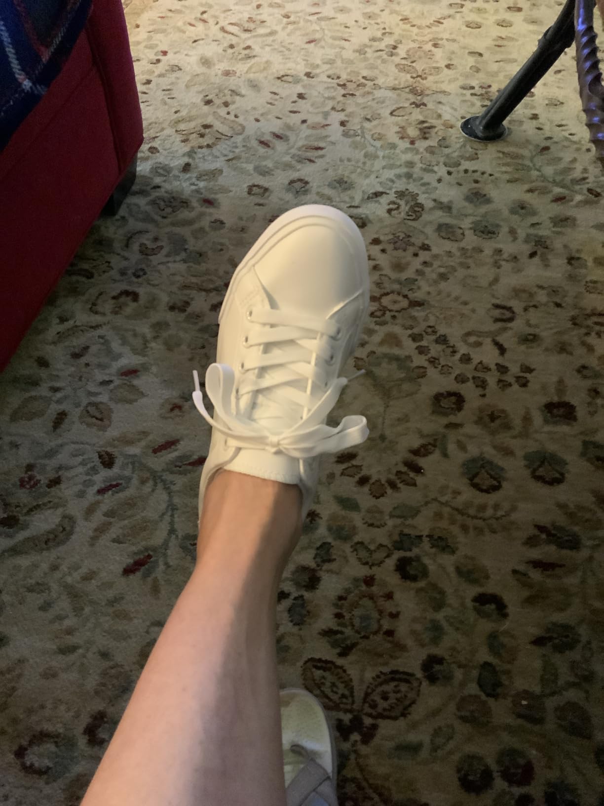 SERNIAL tennis shoes being worn in real-world walking scenario showing versatility