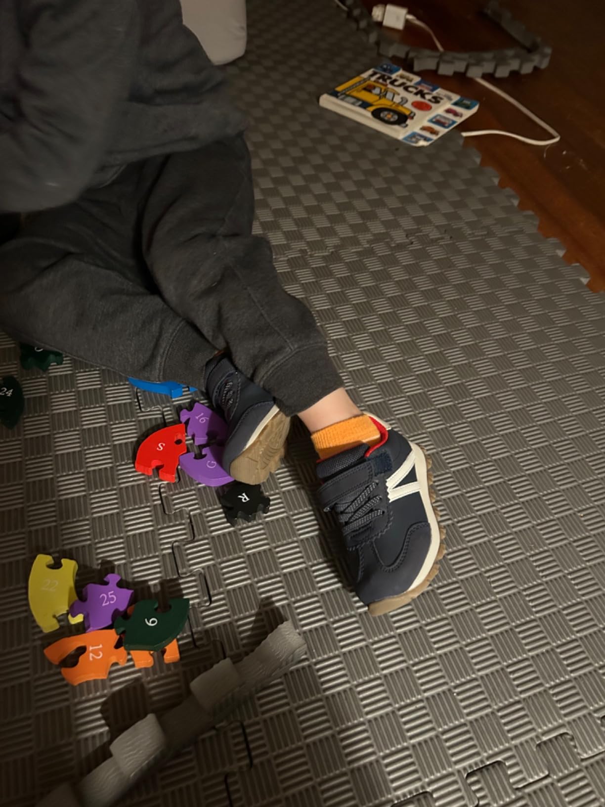 Carter's Bailey sneaker worn by child showing real-world fit and appearance