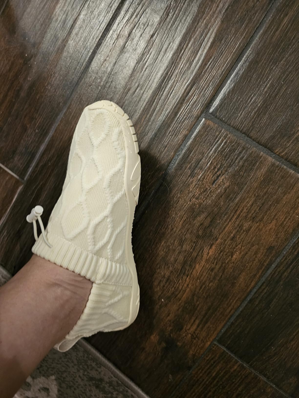 WateLves Barefoot Water Shoes white colorway showing minimalist slip-on design with mesh upper