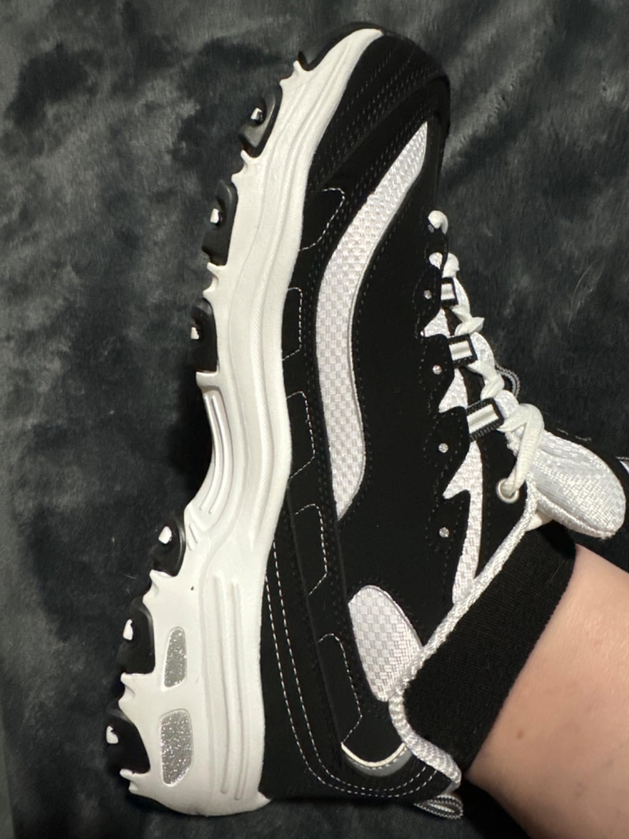 Skechers D'Lites showing durability and performance after weeks of daily use and testing