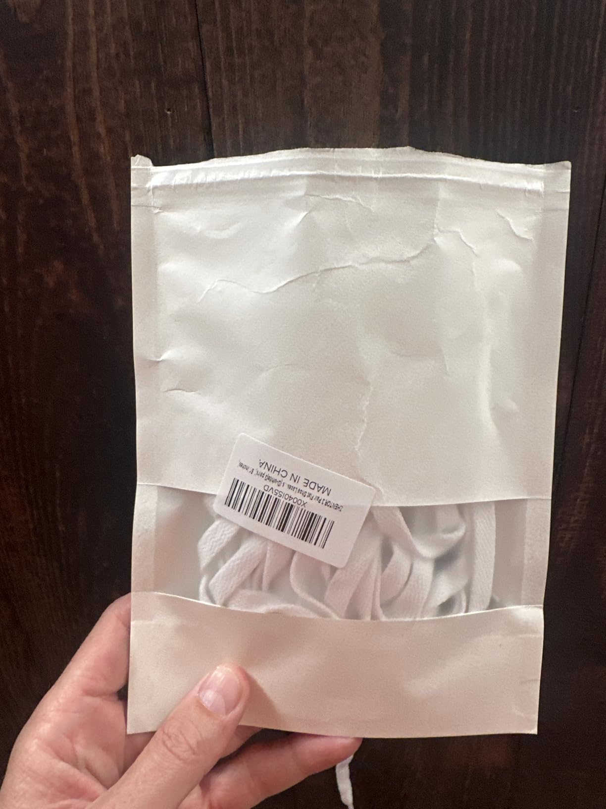 ZHENTOR flat white shoelaces 3-pair pack for sneakers and athletic shoes
