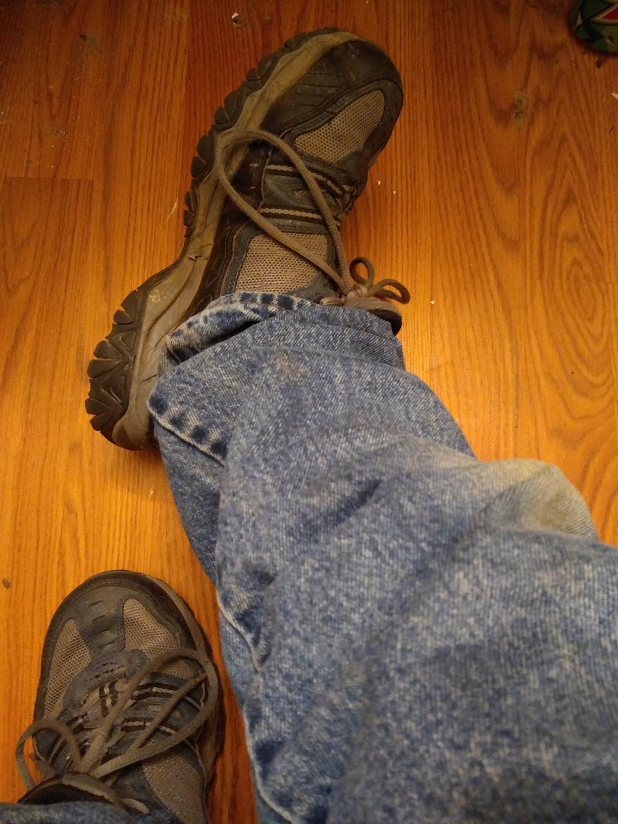 Skechers After Burn new vs worn comparison showing quality degradation over time