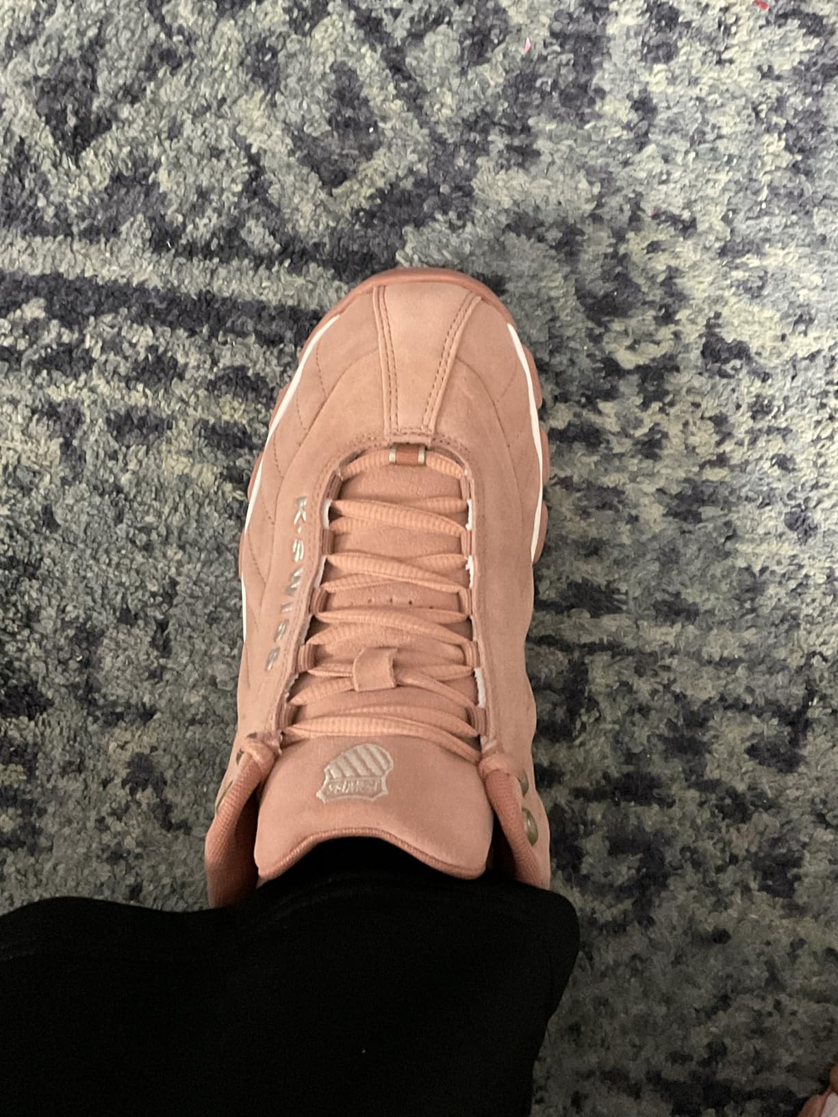 K-Swiss Women's ST329 CMF Sneaker in cork champagne colorway showing leather upper and chunky sole design