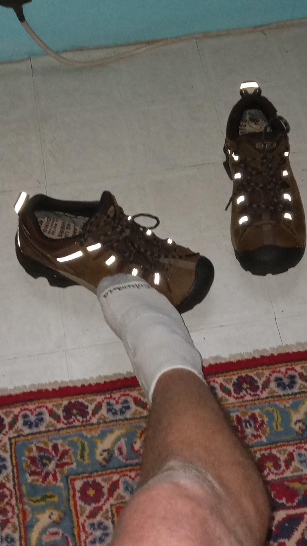 KEEN Targhee II being tested in wet conditions showing waterproof performance