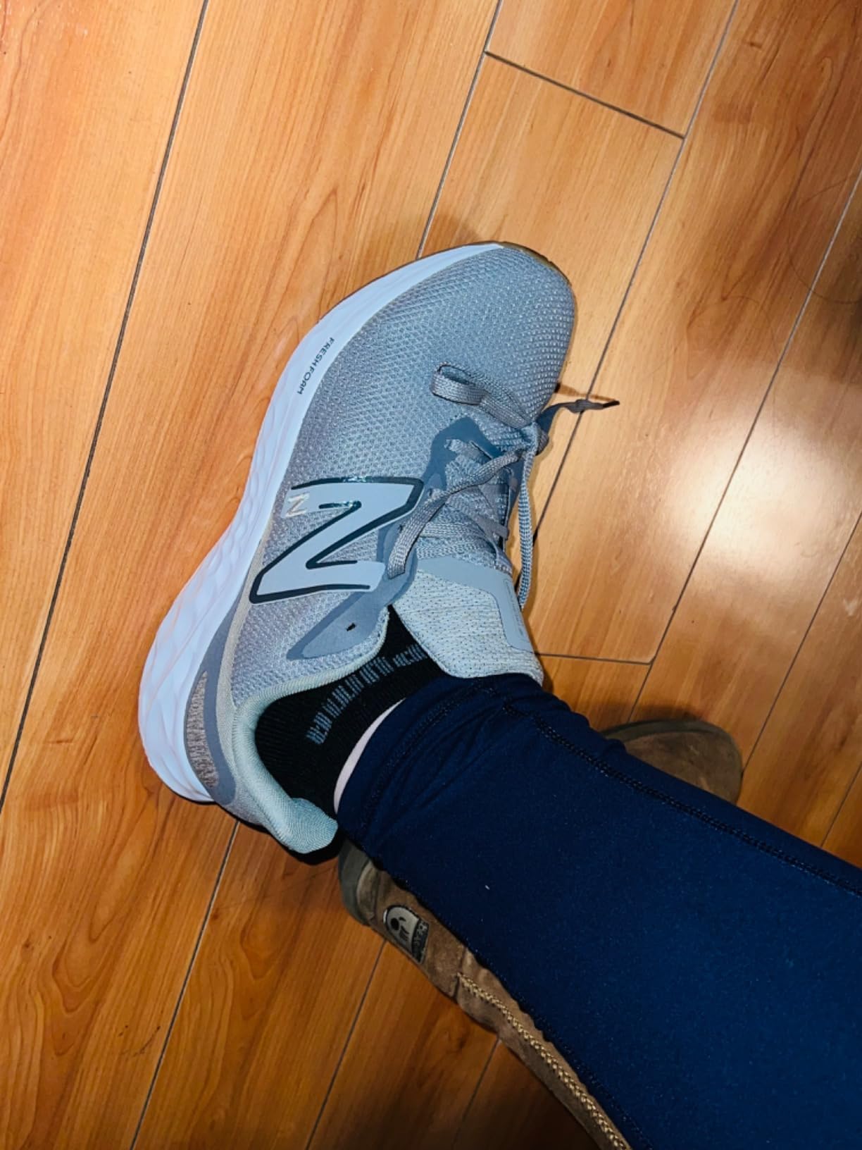 New Balance Arishi V4 outsole showing rubber tread pattern and wear after extensive testing
