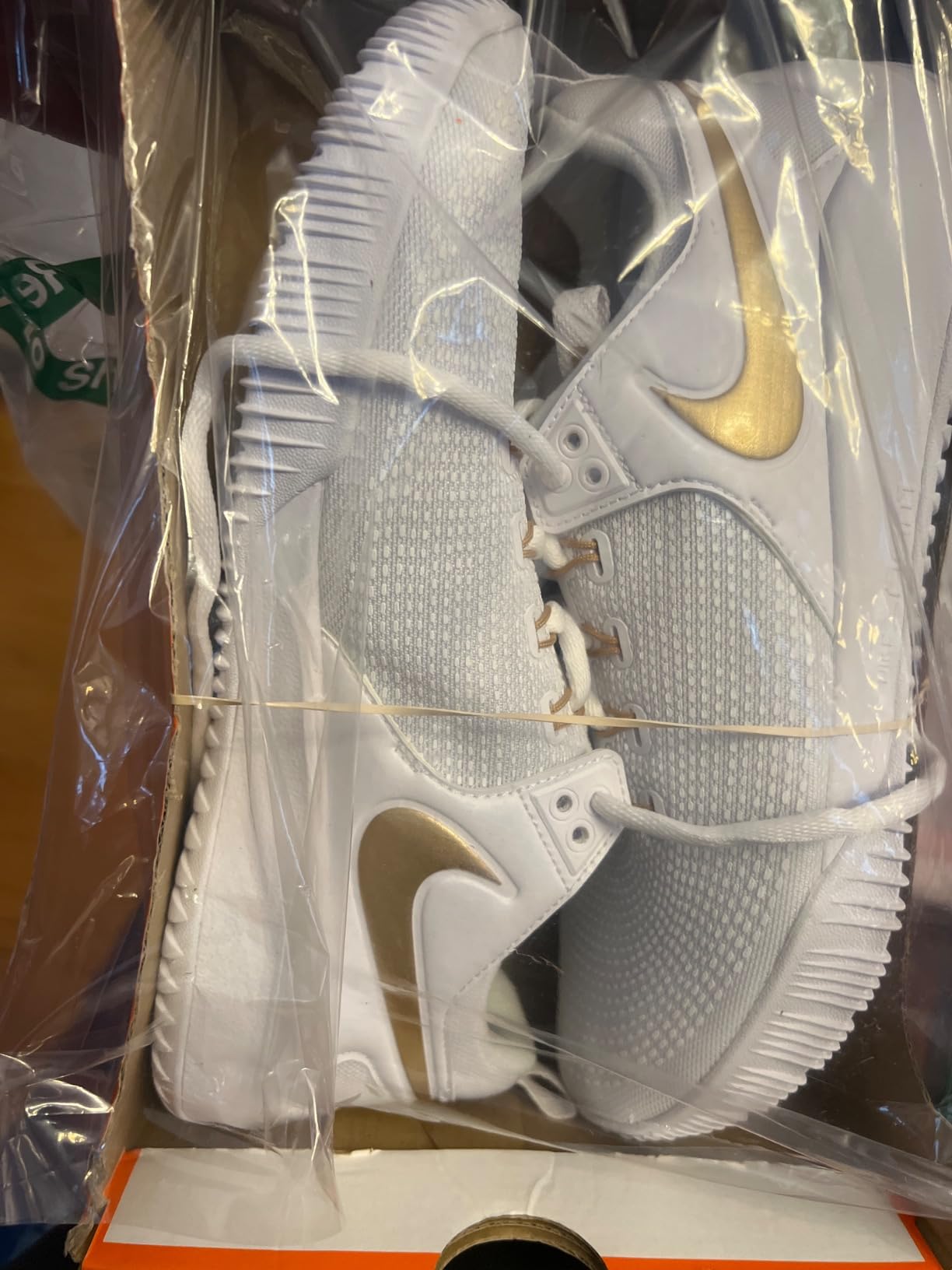 Nike volleyball shoes worn by player during game showing real-world performance and fit