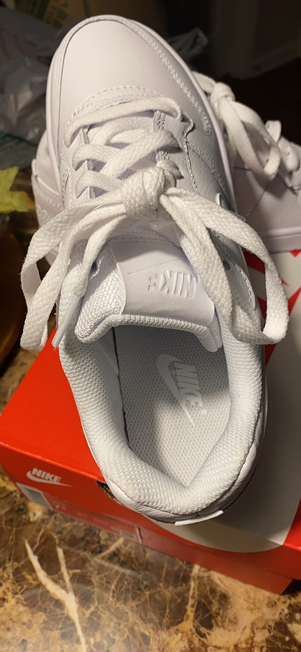 Nike Ebernon Low durability testing showing wear patterns after use