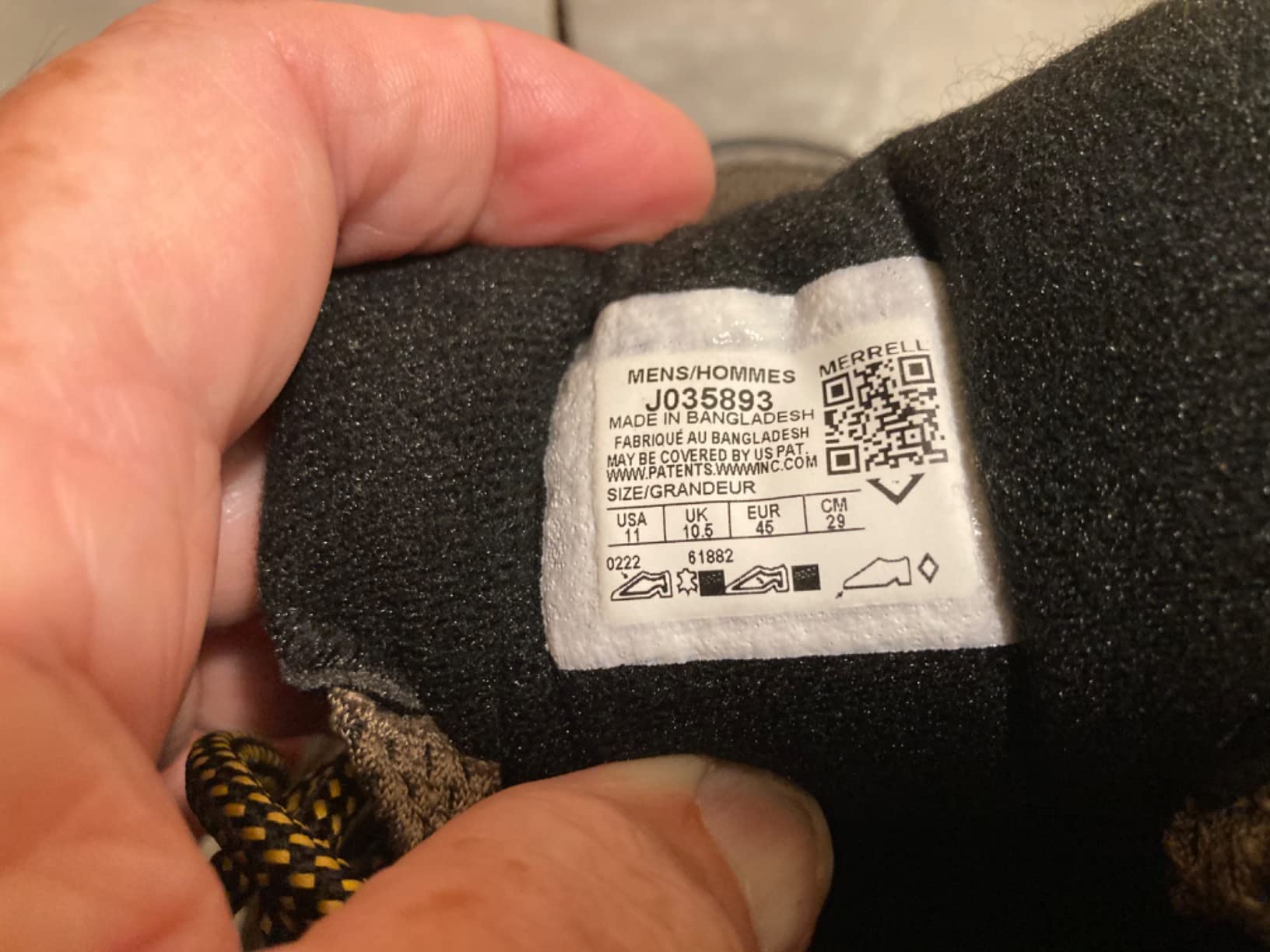 Detailed view of Merrell Moab 3 construction showing quality materials and craftsmanship after extended testing