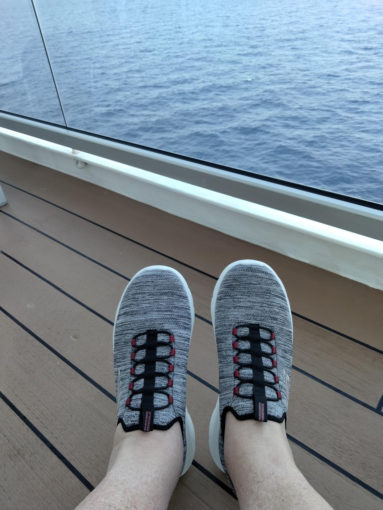 Real-world wear test showing Skechers GoWalk Flex during daily walking activities