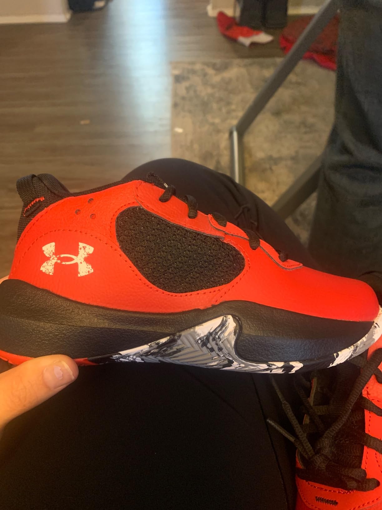 Under Armour Lockdown 6 high-top design showing ankle support and heel construction
