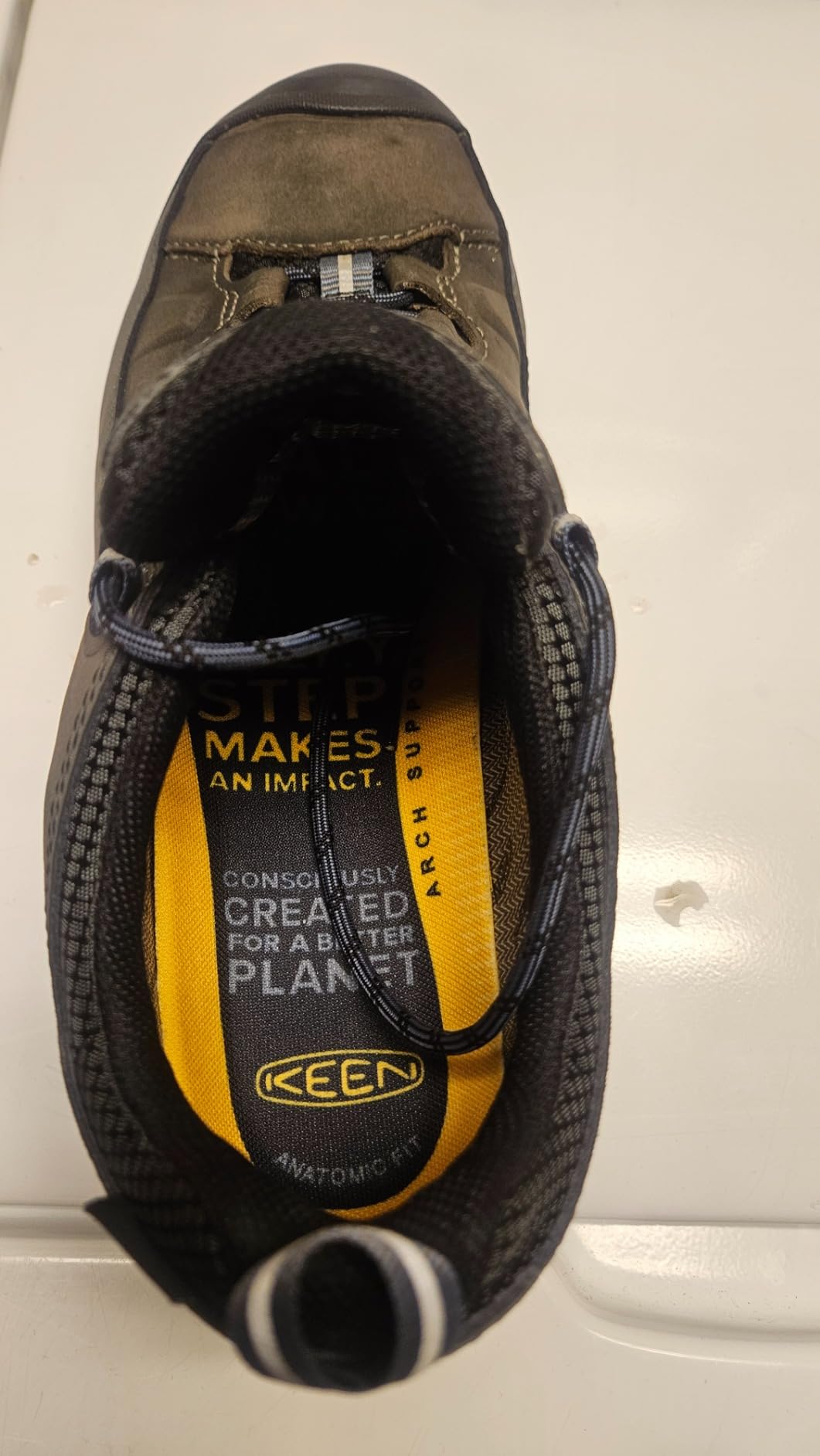 KEEN Targhee 3 showing multiple failure points including sole separation and upper cracking