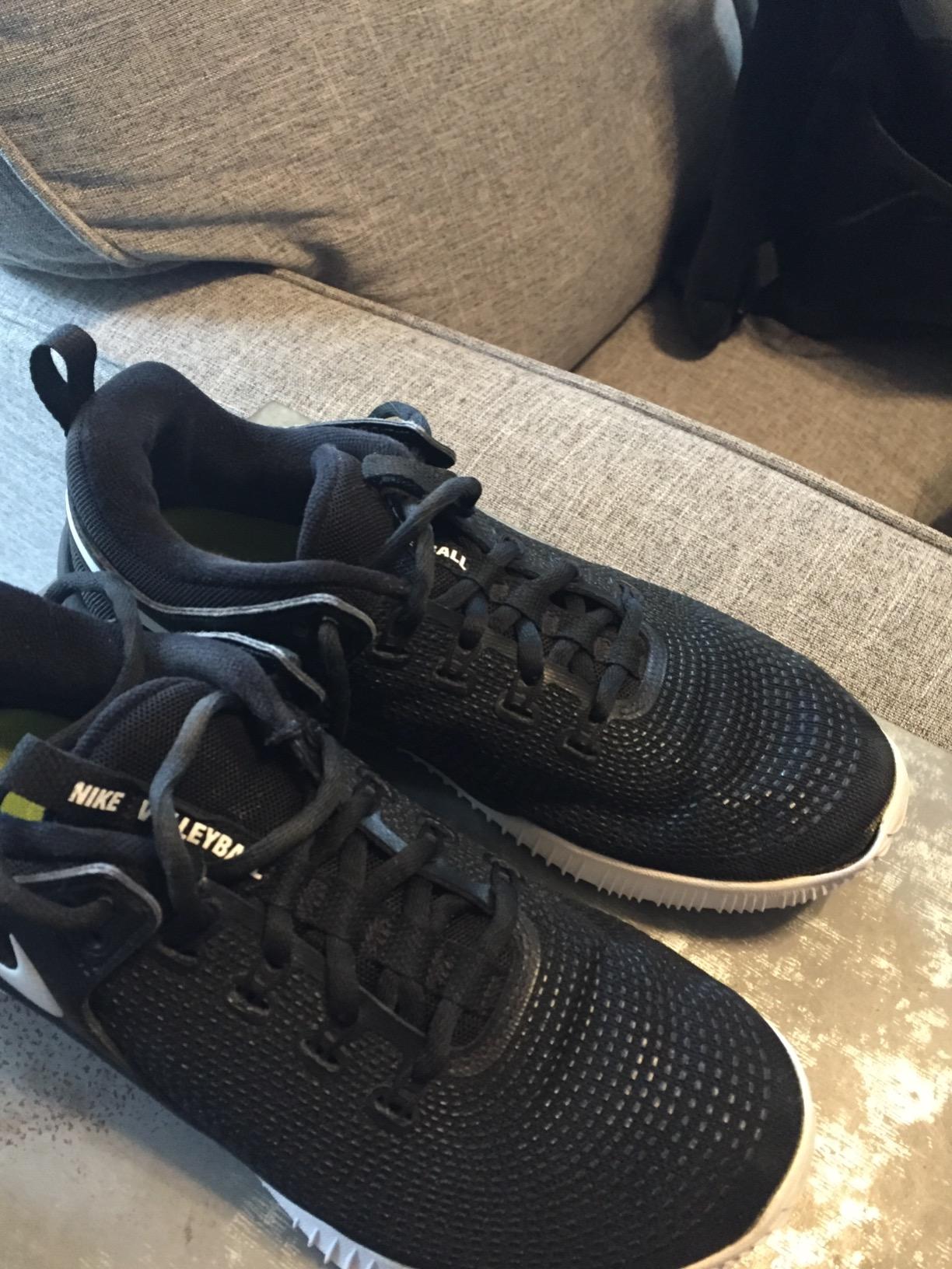 Nike volleyball shoes outsole pattern showing court-specific traction design and rubber compound