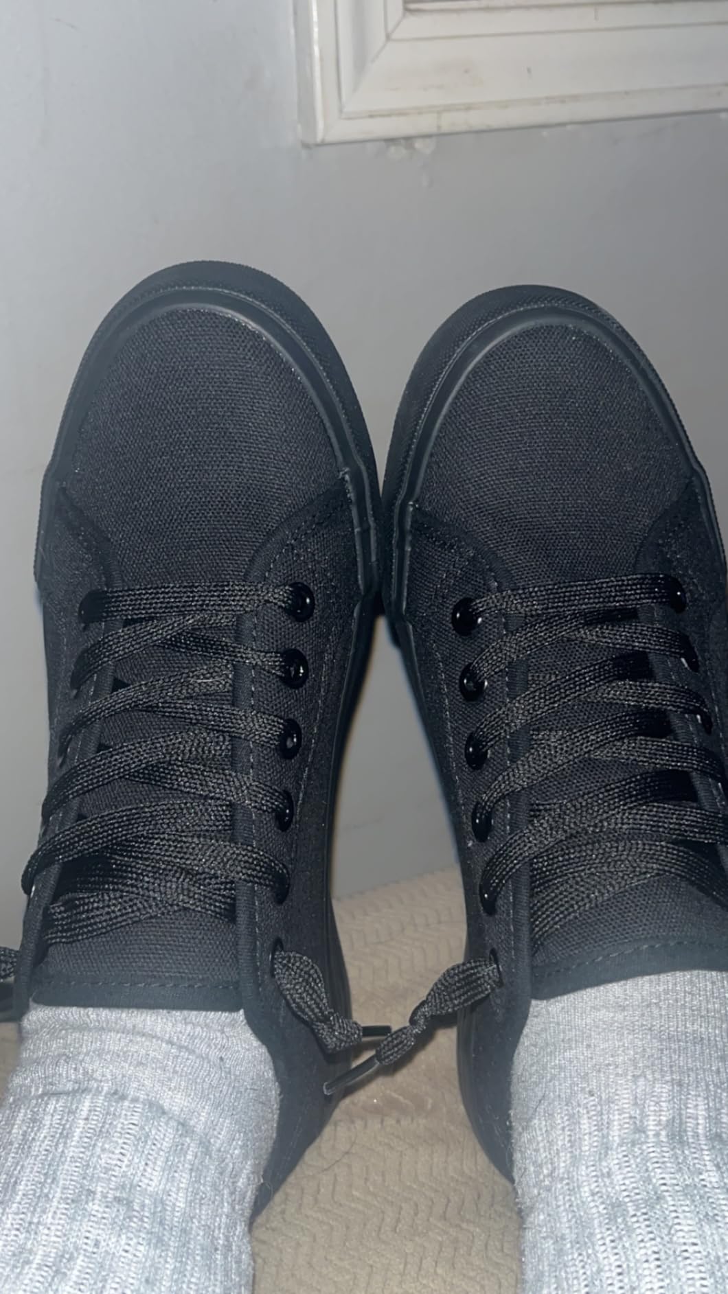 XRH canvas sneakers being worn in everyday casual setting