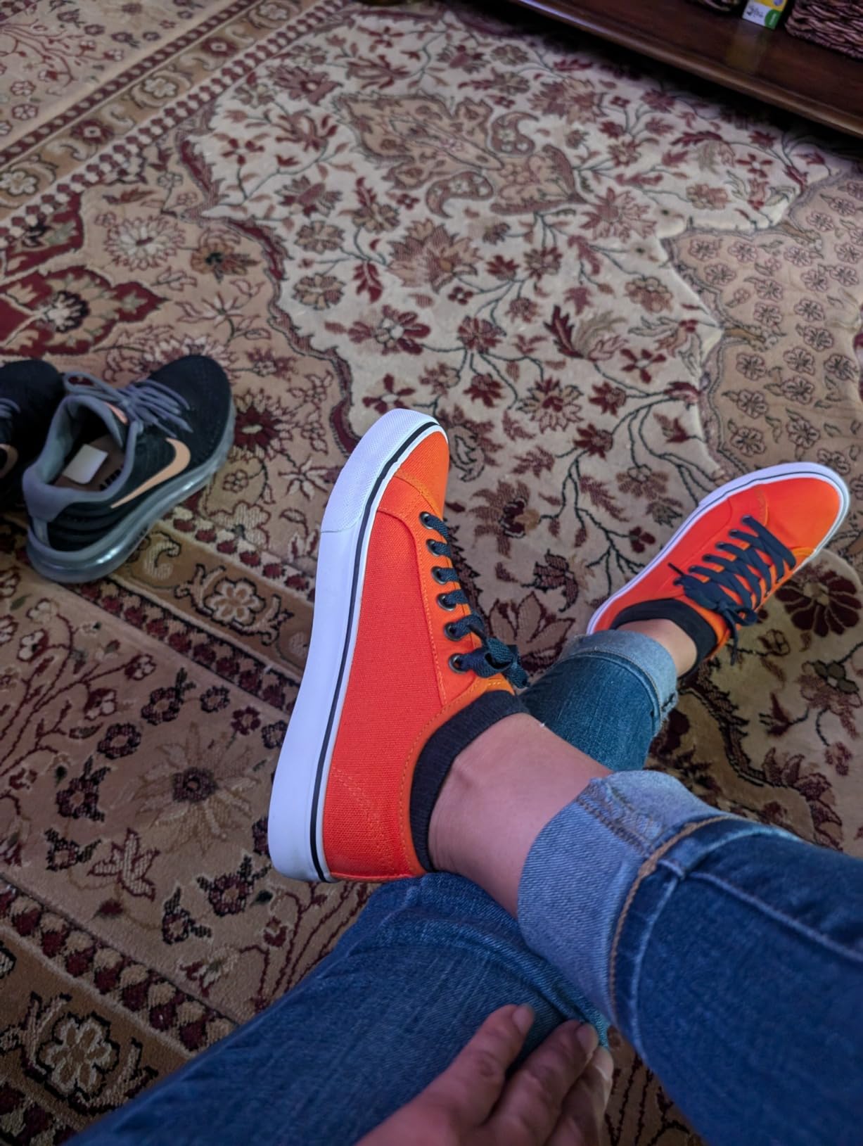 XRH canvas sneakers showing wear patterns after extended use