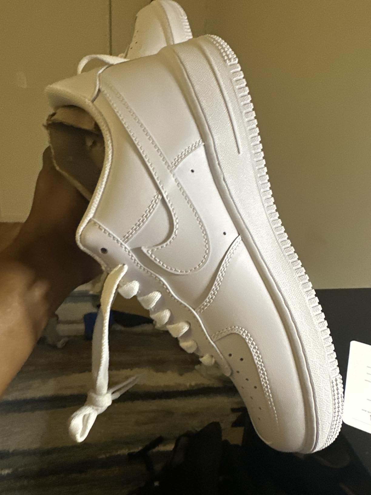 Nike Air Force 1 product packaging showing authentic Nike branding and quality presentation