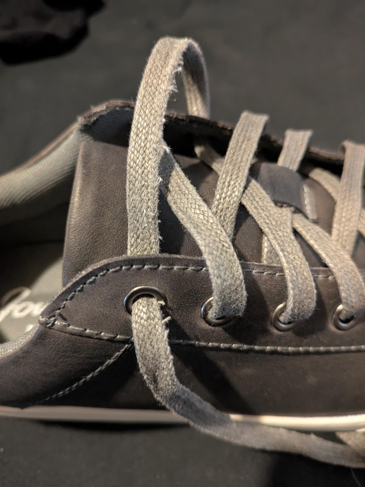 Jousen grey colorway mens sneakers showing actual color versus product photos and fit demonstration