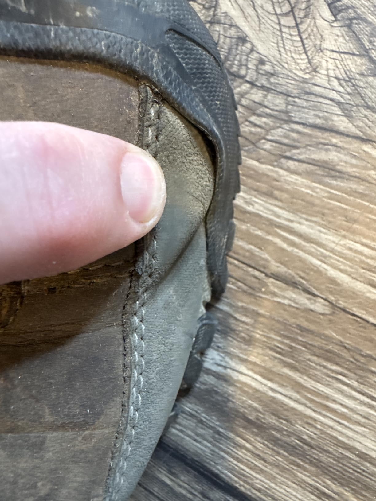 KEEN Targhee 3 showing early toe separation and adhesive failure after limited use