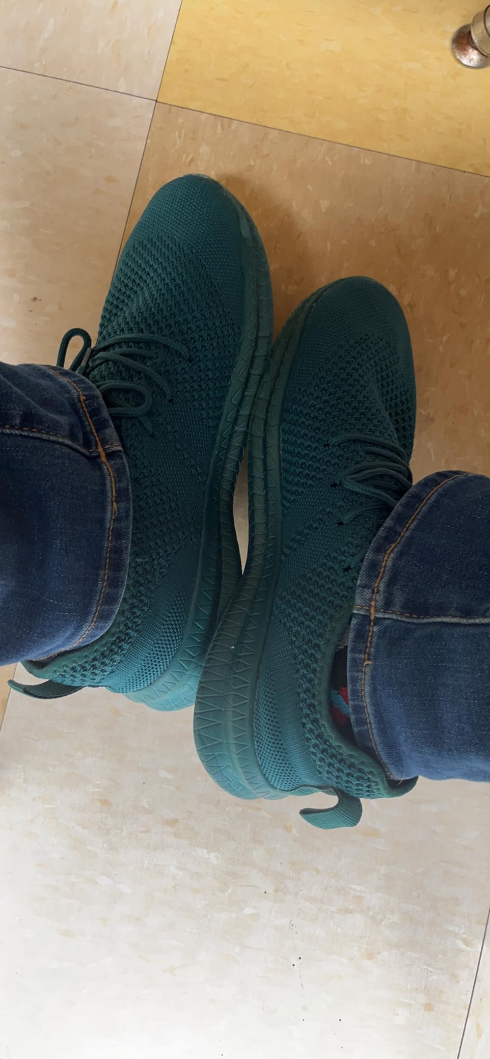 FUJEAK shoes in dark green colorway showing color options and aesthetic appeal