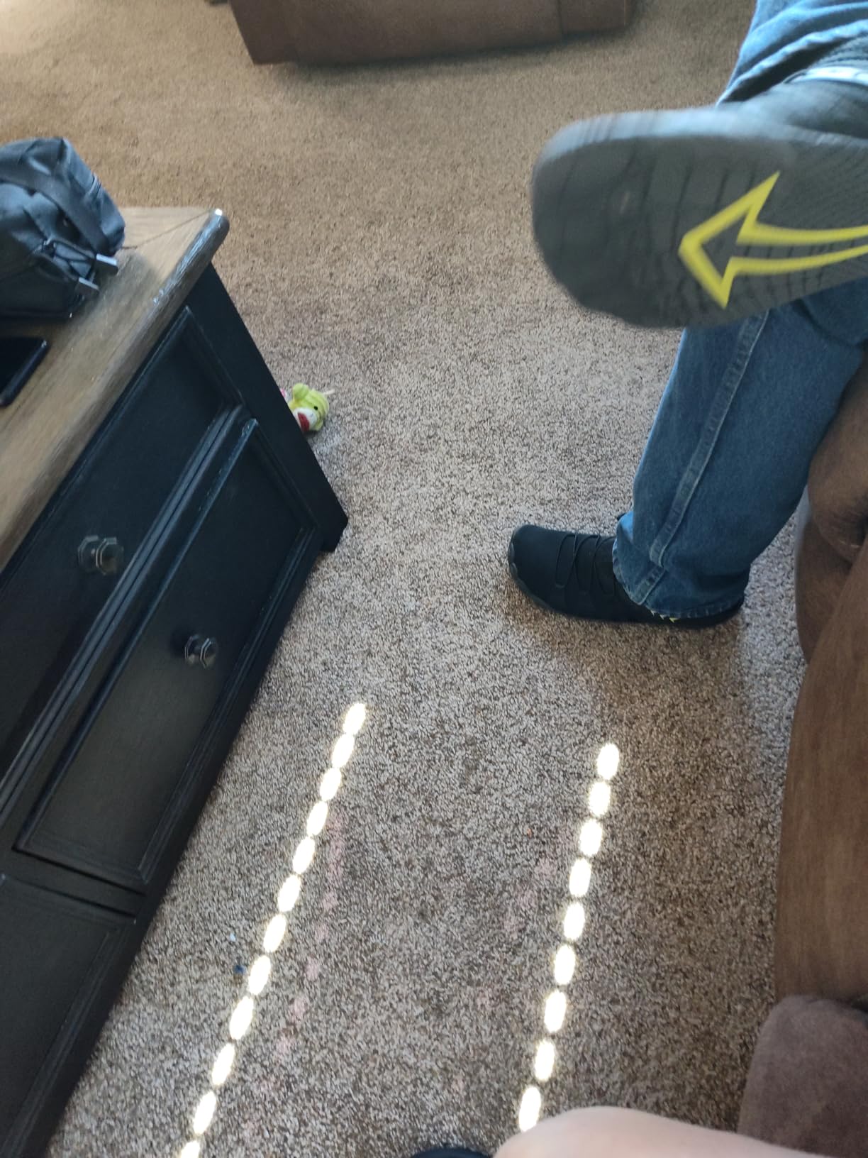 Comfortable fit demonstration showing true-to-size fit and wide toe box design