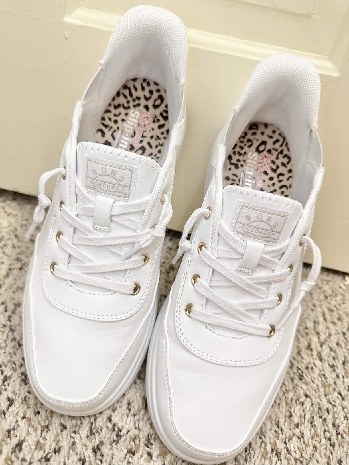 Final assessment of Skechers Skip Cute sneakers showing overall condition after 8 weeks testing