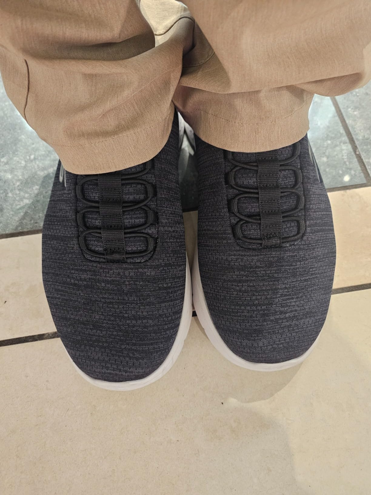 Skechers GoWalk Flex being tested in various outdoor walking conditions